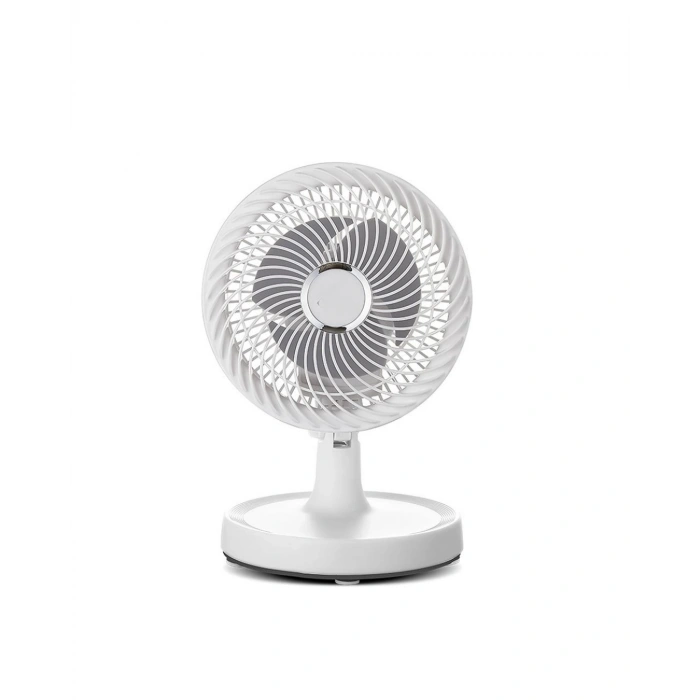 Mey İthalat® Mini Masaüstü Vantilatör Sessiz Çalışan 2 Kademeli Fan Otomatik Salınımlı