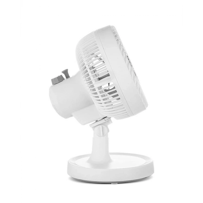 Mey İthalat® Mini Masaüstü Vantilatör Sessiz Çalışan 2 Kademeli Fan Otomatik Salınımlı