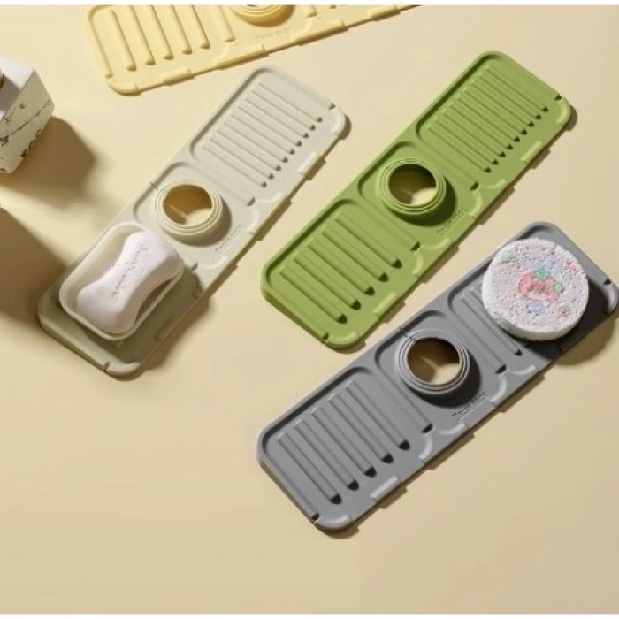 Mey İthalat® Mutfak Banyo Lavabo Kenarı Silikon Mat Gri