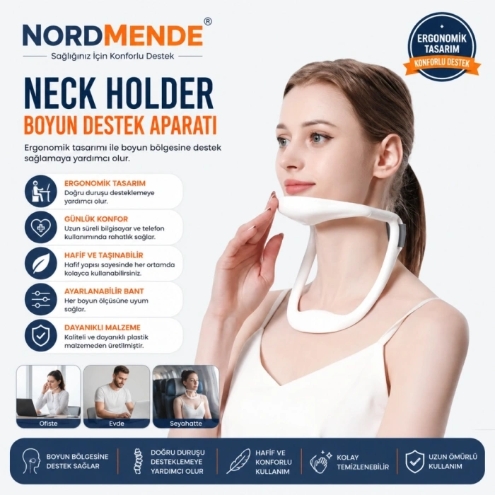 Mey İthalat® Neck Holder Boyun Destek Aparatı | Ergonomik & Medikal Kullanım