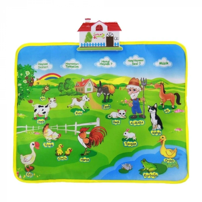 Mey İthalat® Oyuncak Eğitici Çiftlik Halısı