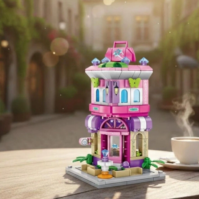 Mey İthalat® P657038 ÇANTA DÜKKANI 266 PARÇA BLOCK OYUNCAK