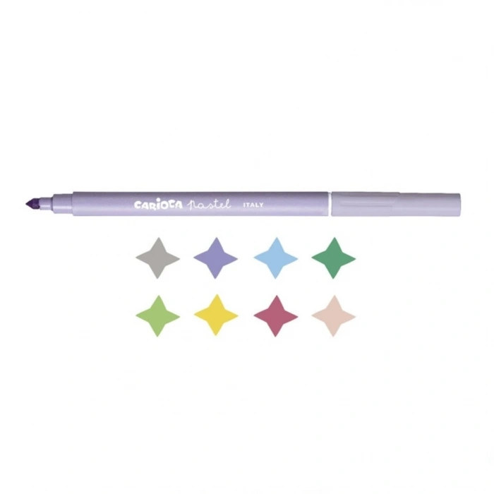 Mey İthalat®  Pastel Süper Yıkanabilir Keçeli Boya Kalemi 8li