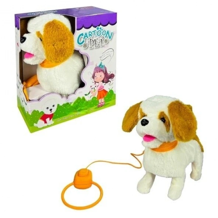 Mey İthalat® PFT-B019 PELUŞ TASMALI YÜRÜYEN KÖPEK