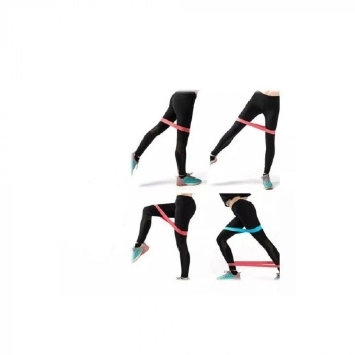 Mey İthalat® Pilates Squat Aerobik Direnç Lastiği 5 Li Paket