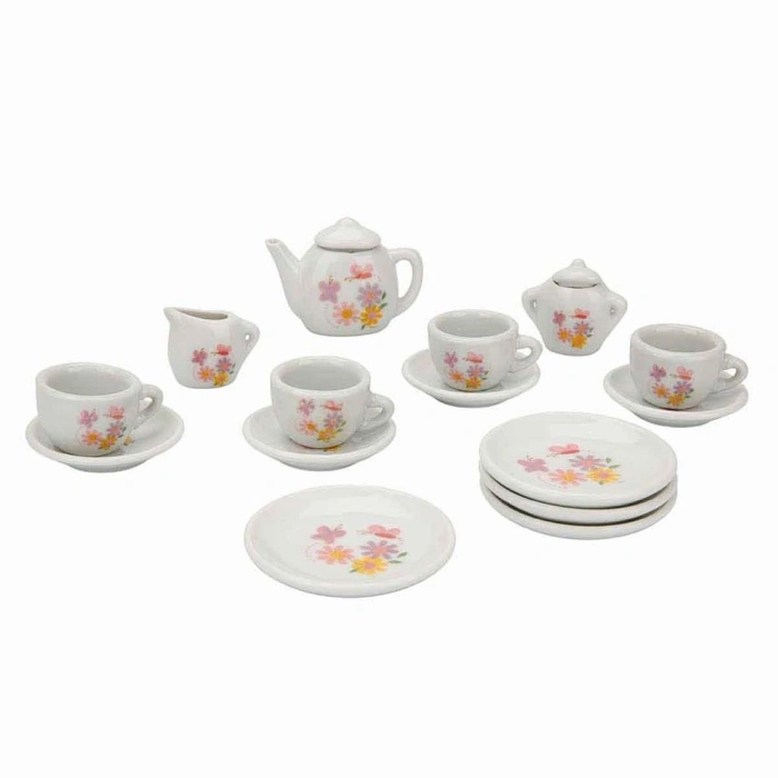 Mey İthalat® Porselen Çay Takımı 17 Parça 1 adet