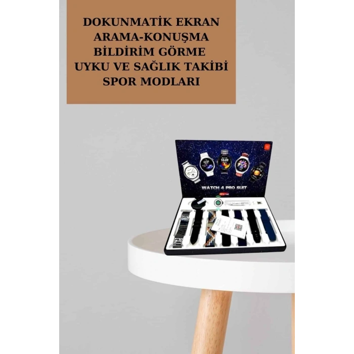 Mey İthalat® Powerbank Aynalı Bluetooth Kulaklık Ve Akıllı Saat Seti ANC Özelliği Dokunamatik