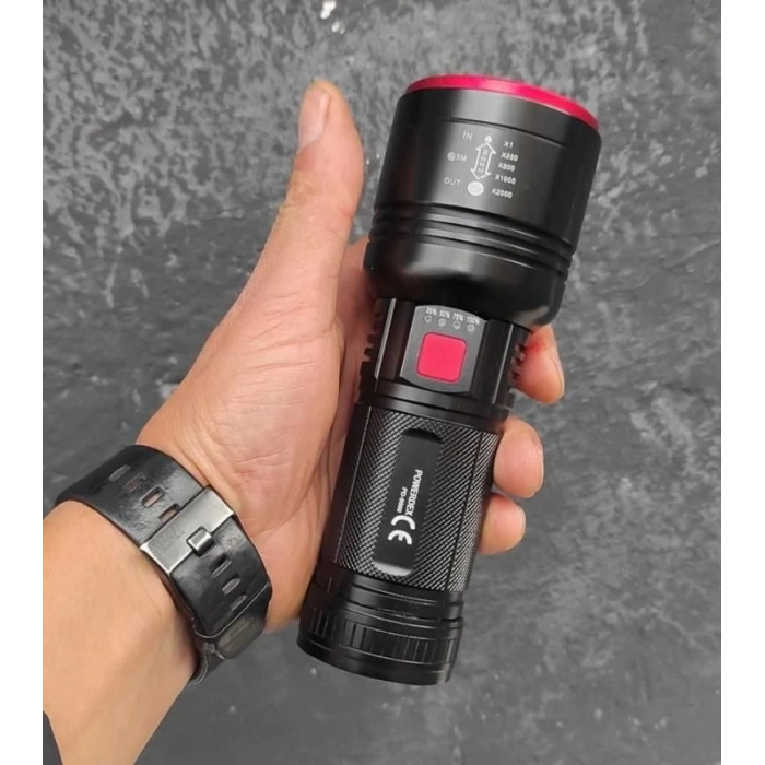 Mey İthalat® Powerdeks PD-9000 Profesyonel Avcı Feneri