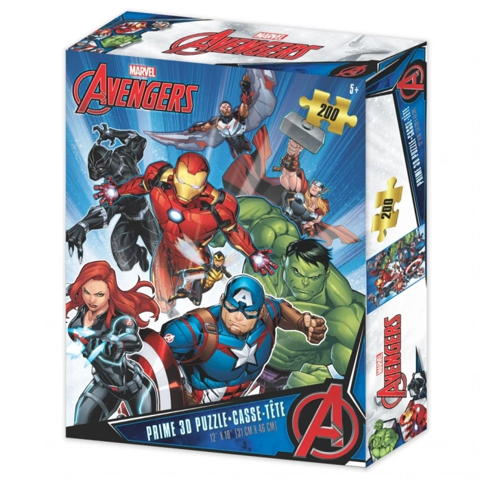 Mey İthalat®  Prime 3D - Avengers 200 Parça Puzzle 33032