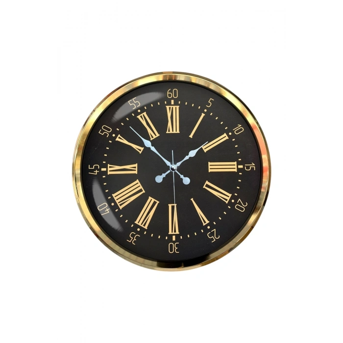Mey İthalat® Prime Aurea Gold 52 Cm Metal Duvar Saati
