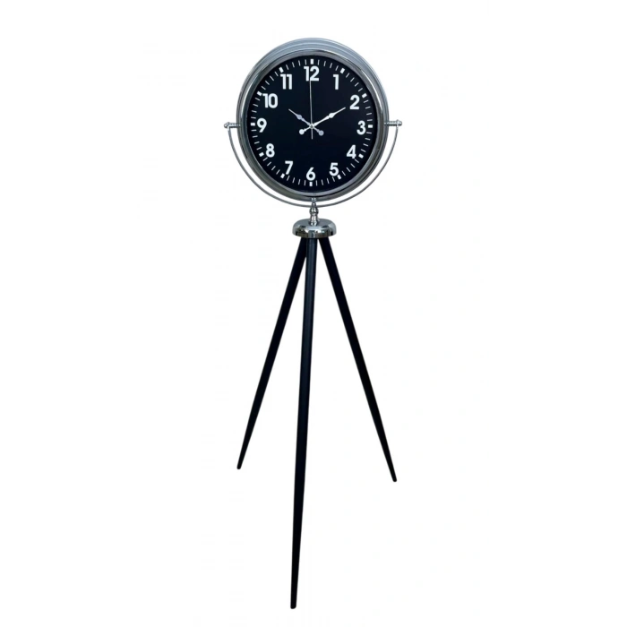 Mey İthalat® Prime Krom Tripod Ayaklı Saat