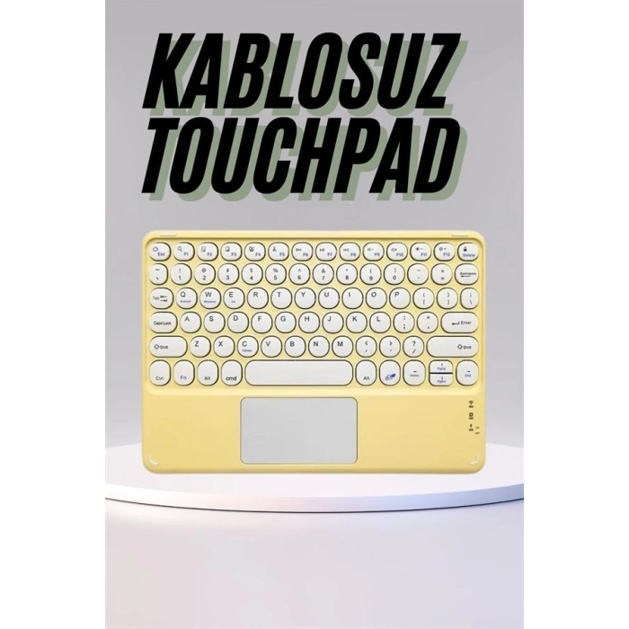 Mey İthalat® Profesyonel Wifi Q Klavye Bluetooth Klavye Touchpad 10.8 Inç Yeni Nesil