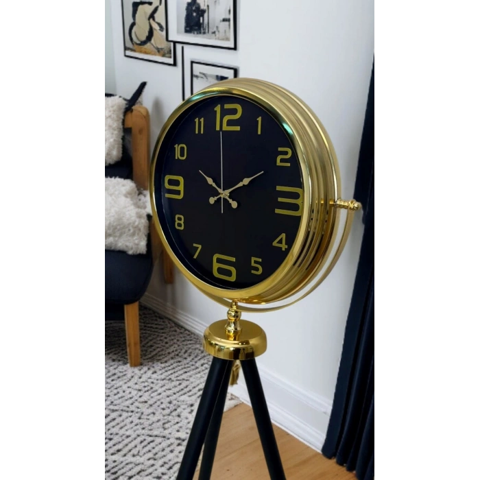 Mey İthalat® Royal Gold Tripod Ayaklı Saat