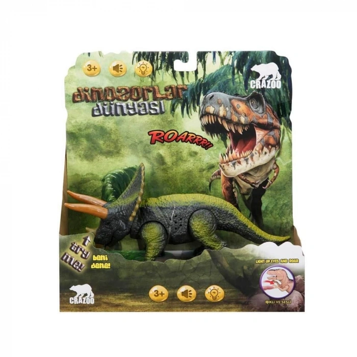 Mey İthalat® S00036171 DİNOZOR B/O.KÇK.SES/IŞIK 4AST. SUN