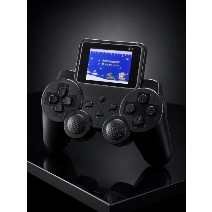 Mey İthalat® Şarjlı Retro Gamepad Oyun Konsolu 520 Oyunlu TV Çıkışlı El Konsolu