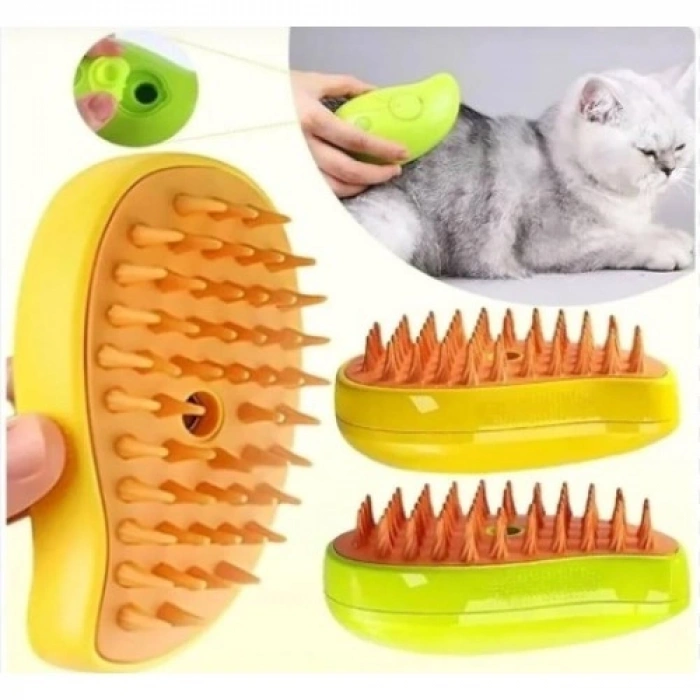 Mey İthalat® Şarjlı Soğuk Buharlı Kedi Köpek Fırçası Tarağı