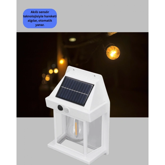 Mey İthalat® Sensörlü Solar Led Dış Duvar Aydınlatma Yeni Nesil