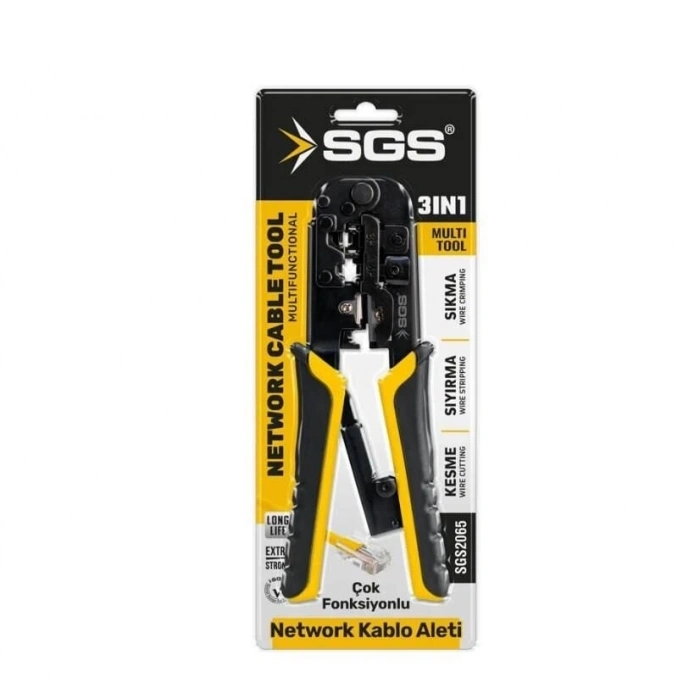 Mey İthalat® Sgs 2065 Network Kablo Pensesi 3 İn 1
