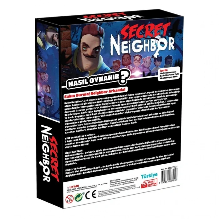 Mey İthalat® Smile Games Hello Neighbor Party Game