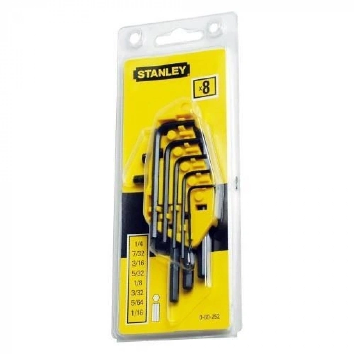 Mey İthalat®  ST069252 Allen Anahtar Takımı 8 Parça İnç Ölçü