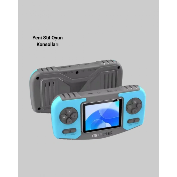 Mey İthalat® Taşınabilir Mini Video Oyun Konsolu Ergonomik Tasarım