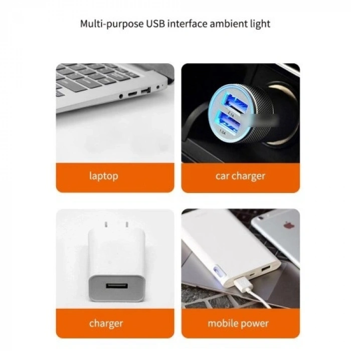 Mey İthalat® Taşınabilir USB Sunset Lamba: Ev ve Araba İçin Ambiyans Işığı