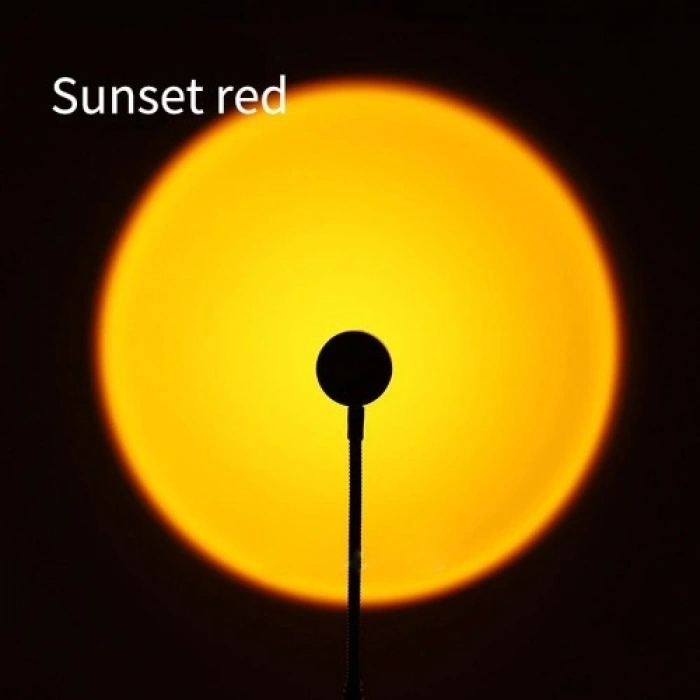 Mey İthalat® Taşınabilir USB Sunset Lamba: Ev ve Araba İçin Ambiyans Işığı