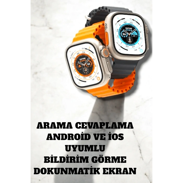 Mey İthalat® Uyku ve Nabız Takipli, Wireless Şarjlı Akıllı Saat Android ve iOS Uyumlu