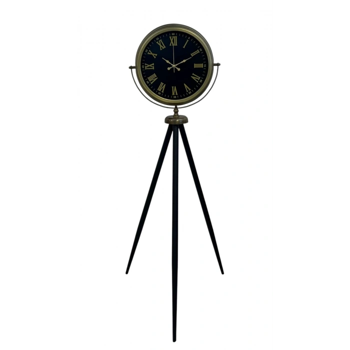 Mey İthalat® Vintage Roma Rakamlı Modern Tripod Ayaklı Saat