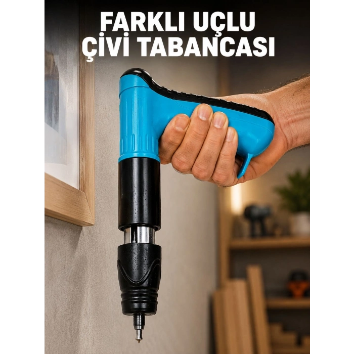 Mey İthalat® Yaylı Manuel Çivi Tabancası Ahşap Kaplama Döşeme Sabitleme Aleti