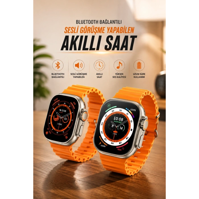 Mey İthalat® Yeni Nesil Ultra Akıllı Saat Adımsayar Uyku Takibi Nabız Sensörü