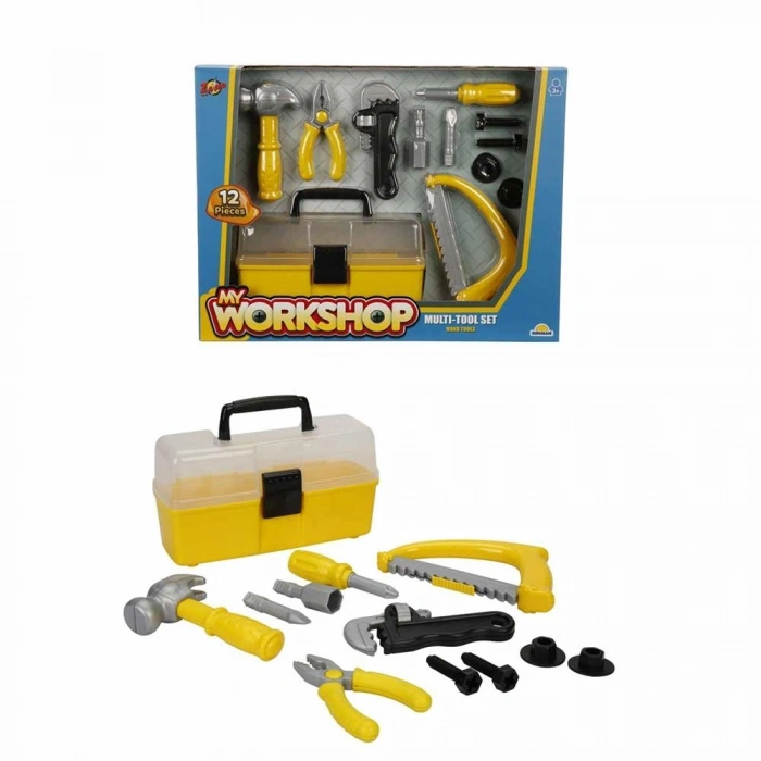 Mey İthalat® Zapp Toys My Workshop Çantalı Tamir Seti 12 Parça