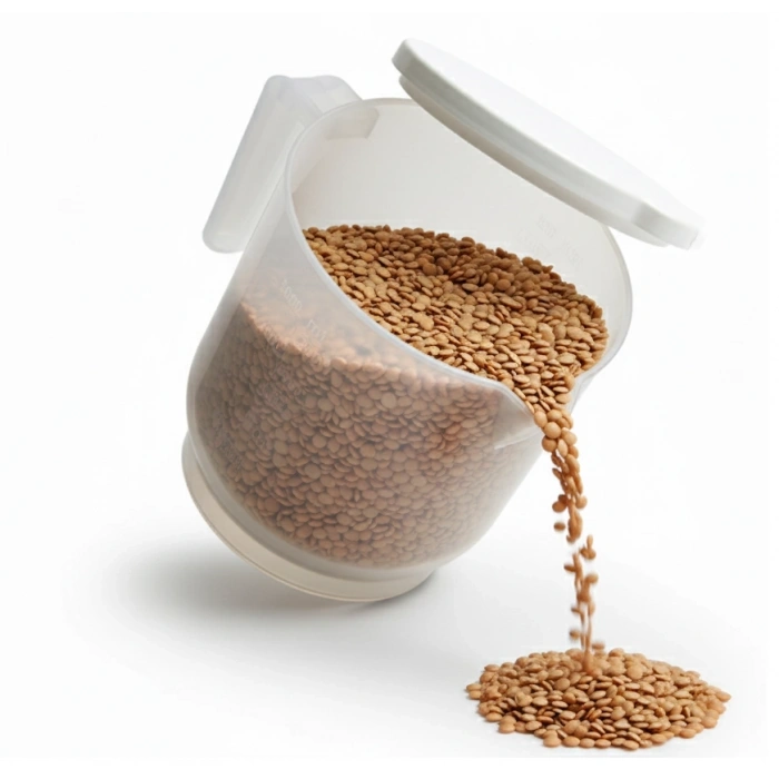 Pratik Mutfak Ölçü Kabı - 2 Litre Dereceli Şeffaf Hazne Bpa Free