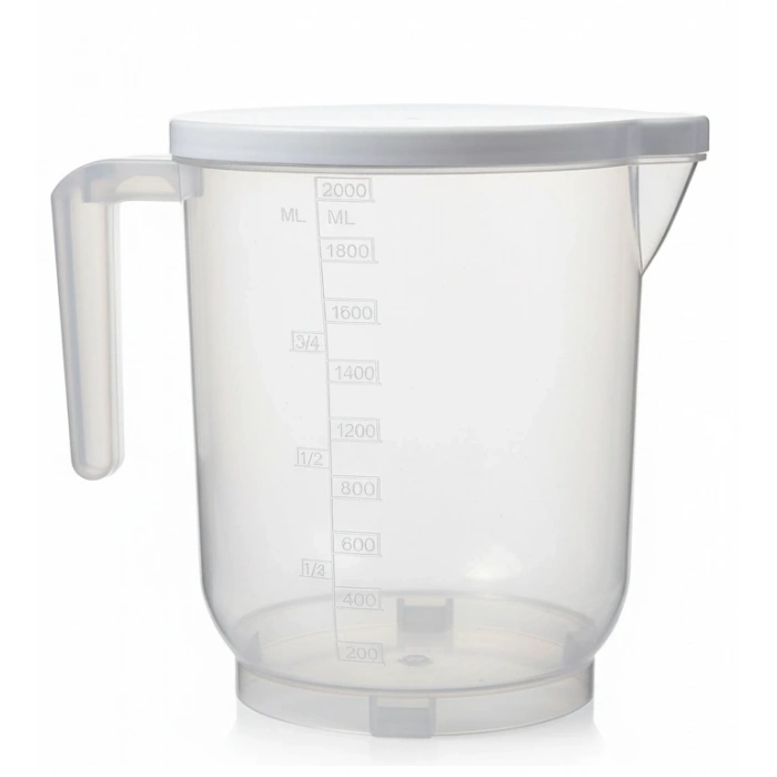 Pratik Mutfak Ölçü Kabı - 2 Litre Dereceli Şeffaf Hazne Bpa Free