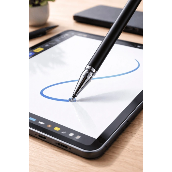Samsung A04s Uyumlu Dokunmatik Stylus Kalem Disk Uçlu Hassas Tablet Telefon Çizim Kalemi