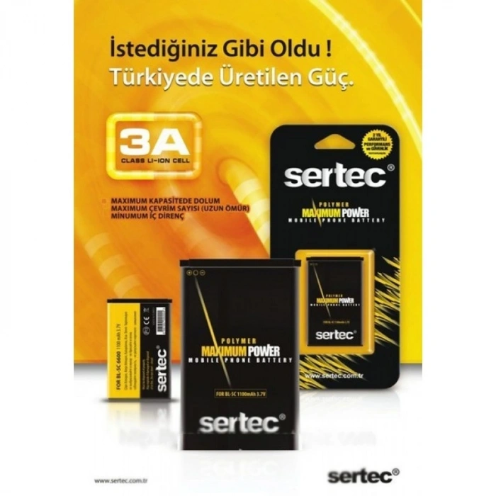 Sertec - Blackberry 9360 Uyumlu Batarya