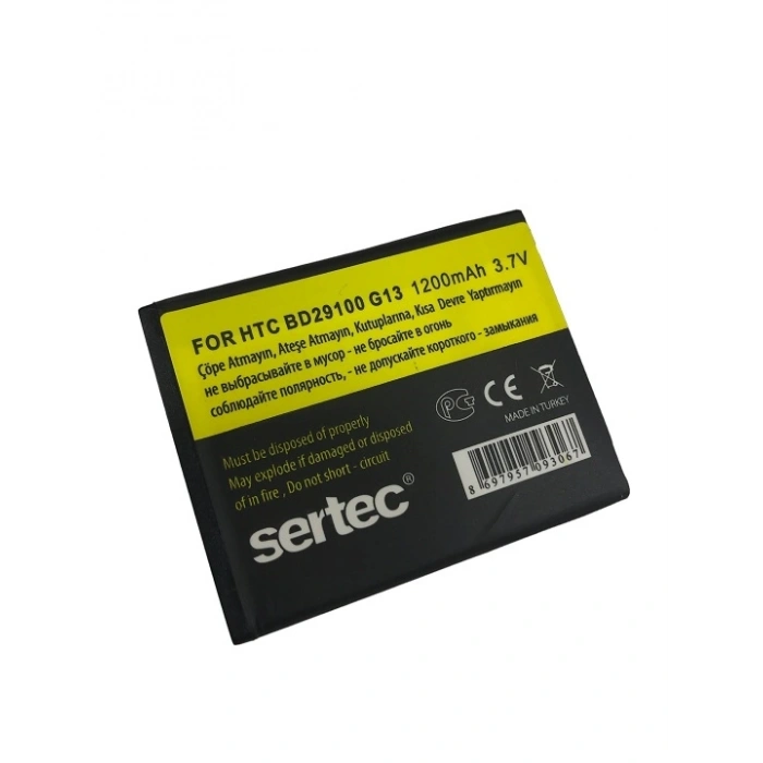 Sertec - Htc   Hd3 - G13 / Bd29100 Uyumlu Batarya