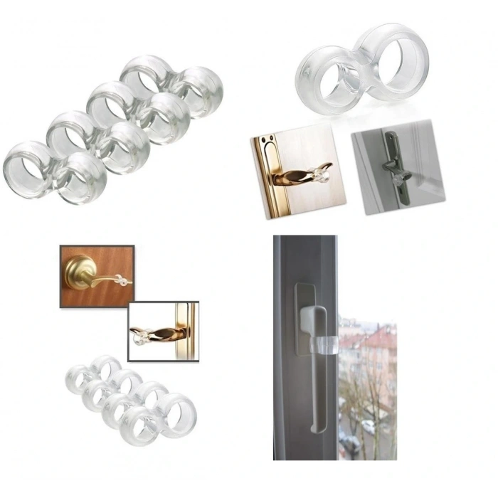 Silikon Kapı & Pencere Vurma Önleyici Stoper Kapı Tamponu 4 Adet