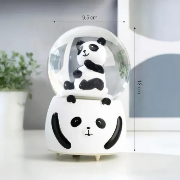 Siyah-Beyaz Panda Kar Küresi Büyük Boy