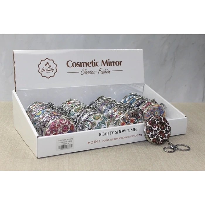 Taşlı El Aynası Anahtarlık Alk3773