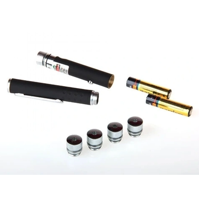 Yeşil Lazer Pointer 8000 Mw  5 Başlıklı