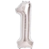 BFS   1 Rakam Folyo Balon Gümüş  40 inç