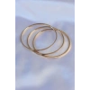 Mey İthalat® 316L Çelik Gold Renk Ajda Model Kadın 65 mm Bilezik