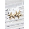 BFS 316L Çelik Gold Renk Yıldız Model Kadın Küpe