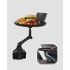 BFS 360° Döner Araç Bardaklık Tepsisi Geniş Yemek Alanlı Telefon Standlı
