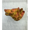 BFS Gold Kurt Duvar Aksesuarı Asılabilir 3D Dekoratif Heykel 25x19 cm