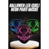 BFS Hallowen Parti Maskesi Neon Led Işıklı Maske 3 Modlu Cadılar Bayramı Maskesi