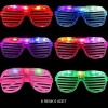 BFS  Işıklı Panjur Şeritli Led Parti Gözlüğü 6 Renk 6’lı Set