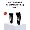 BFS Kablosuz Tıraş Makinesi Çift Başlıklı Kuru Tıraş Folyo Başlık Şarj Göstergeli