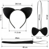BFS   Kedi Kostüm Taç Kuyruk Papyon Seti 1 Adet